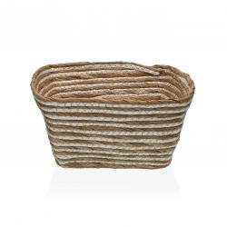 CESTA  NATURAL / BLANCA CUAD.