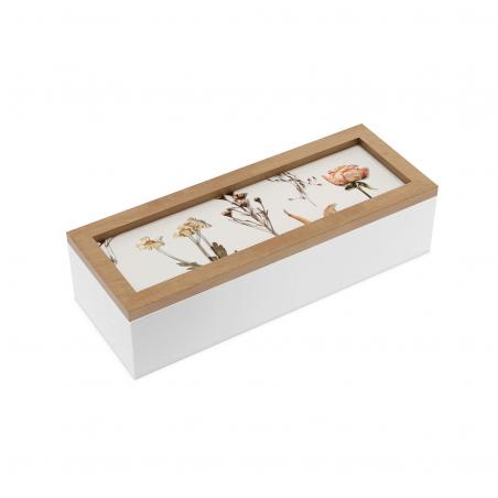 CAJA RECTANGULAR FLORES SECAS