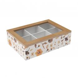 CAJA TE MADERA PETALOS