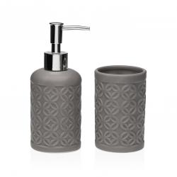 SET BAÑO 2 PCS  GRIS