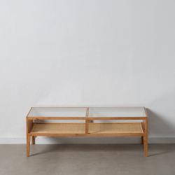 MESA CENTRO NATURAL MADERA-RATÁN SALÓN 120 X 60 X 40 CM