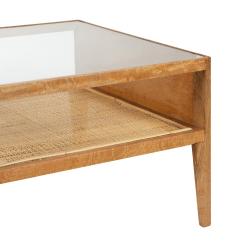 MESA CENTRO NATURAL MADERA-RATÁN SALÓN 120 X 60 X 40 CM