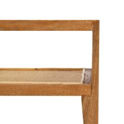 MESA CENTRO NATURAL MADERA-RATÁN SALÓN 120 X 60 X 40 CM