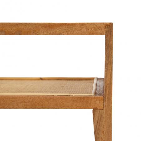 MESA CENTRO NATURAL MADERA-RATÁN SALÓN 120 X 60 X 40 CM