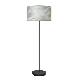 Pie Salon Moda 1xe27 Negro/ola Gris 163x40x40cm