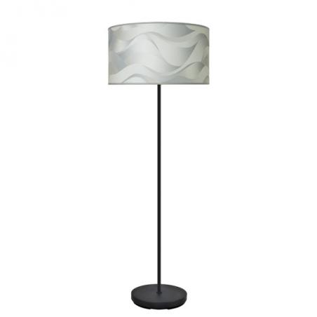 Pie Salon Moda 1xe27 Negro/ola Gris 163x40x40cm