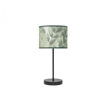 Sobremesa Moda 1xe14 Negro/hoja Verde 42x17x17cm
