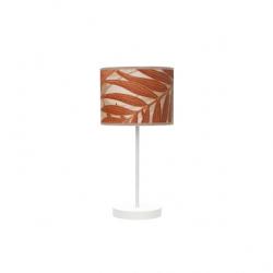 Sobremesa Moda 1xe14 Blanco/hoja Caldera 42x17x17cm