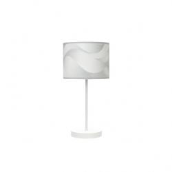 Sobremesa Moda 1xe14 Blanco/ola Gris 42x17x17cm