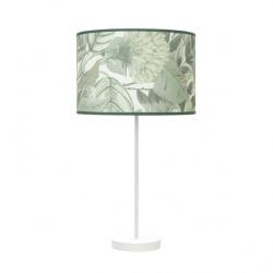 Sobremesa Alto Moda 1xe27 Blanco/hoja Verde 63x30x 30cm