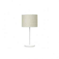 Sobremesa Moda 1xe14 Blanco/cañizo Blanco 42x17x17 Cm