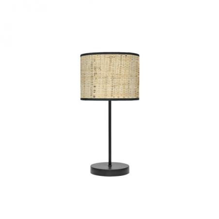 Sobremesa Moda 1xe14 Negro/cañizo Oscuro 42x17x 17 Cm