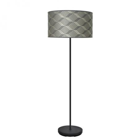 Pie Salon Moda 1xe27 Negro/tetris Gris 163x40x40cm