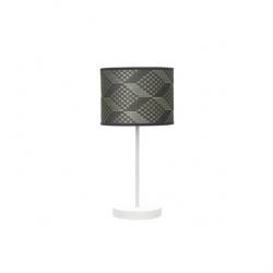 Sobremesa Moda 1xe14 Blanco/tetris Gris 42x17x17cm