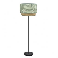 Pie Salon Congo 1xe27 Negro/verde-natural 170x40x40 cm