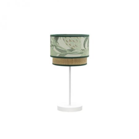 Sobremesa Peq. Congo 1xe14 Blanco/verde-natural 42x18x18 Cm