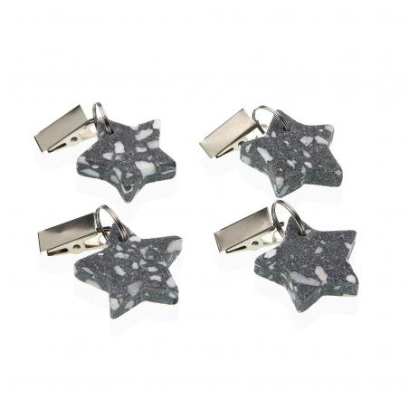 SET 4 PESOS MANTEL ESTRELLA