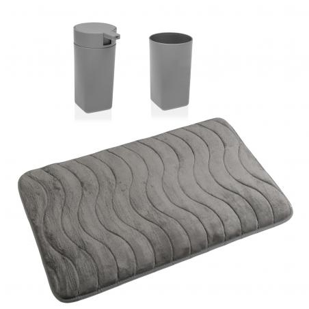 SET DISP.+VASO+ALFOMBRA GRIS