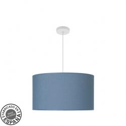 Colgante Moda 3xe27 Blanco/azul Regx50x50 Cm C/difusor