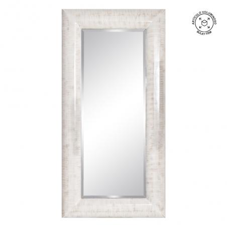ESPEJO BLANCO ROZADO PU/CRISTAL 101 X 8 X 200 CM