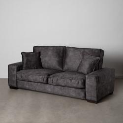 SOFÁ 3 PLAZAS GRIS OSCURO TEJIDO SALÓN 230 X 93 X 97 CM