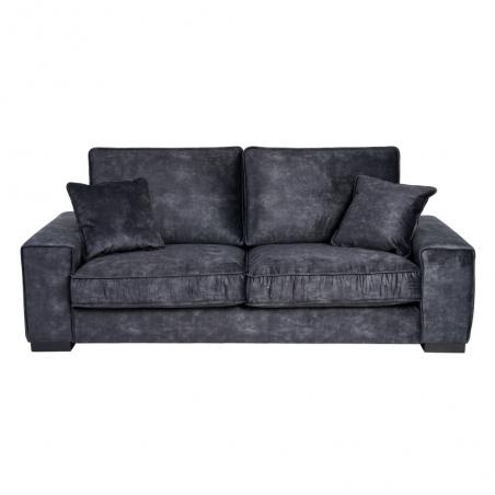 SOFÁ 3 PLAZAS GRIS OSCURO TEJIDO SALÓN 230 X 93 X 97 CM