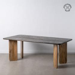 MESA COMEDOR NATURAL-MARRÓN 200 X 100 X 76 CM
