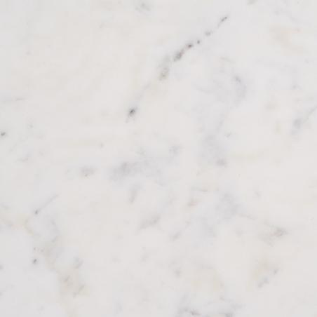 MESA CENTRO NATURAL-BLANCO MÁRMOL/MADERA 80 X 80 X 40 CM