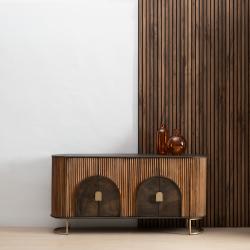 APARADOR NATURAL-ORO MADERA DE MANGO 153 X 41 X 75 CM