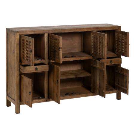 MUEBLE NATURAL MADERA DE PINO SALÓN 153 X 37 X 104 CM