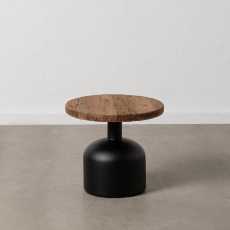 MESA AUXILIAR NATURAL-NEGRO 50 X 50 X 45 CM