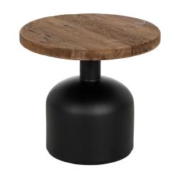 MESA AUXILIAR NATURAL-NEGRO 50 X 50 X 45 CM