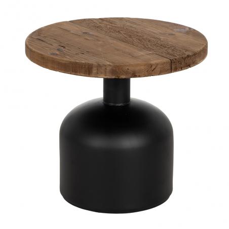 MESA AUXILIAR NATURAL-NEGRO 50 X 50 X 45 CM