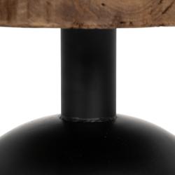 MESA AUXILIAR NATURAL-NEGRO 50 X 50 X 45 CM