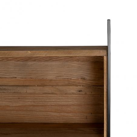 ESTANTERÍA NATURAL MADERA-HIERRO SALÓN 180,50 X 35 X 190 CM