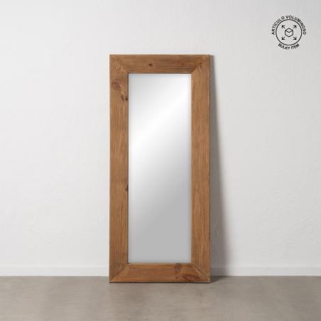 ESPEJO VESTIDOR NATURAL MADERA DE PINO 80 X 5 X 180 CM