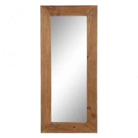 ESPEJO VESTIDOR NATURAL MADERA DE PINO 80 X 5 X 180 CM