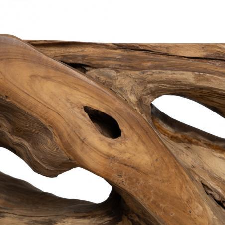 CONSOLA NATURAL MADERA DE TECA ENTRADA 120 X 40 X 80 CM