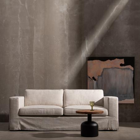 SOFÁ 3 PLAZAS BEIGE TEJIDO SIENA 222 X 95 X 80 CM