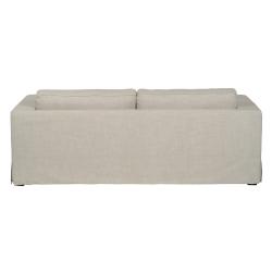 SOFÁ 3 PLAZAS BEIGE TEJIDO SIENA 222 X 95 X 80 CM