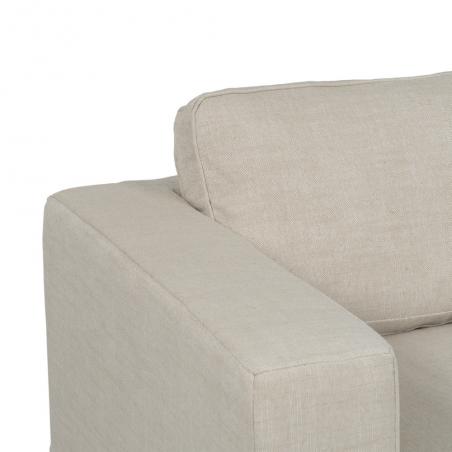 SOFÁ 3 PLAZAS BEIGE TEJIDO SIENA 222 X 95 X 80 CM