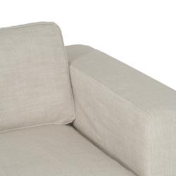 SOFÁ 3 PLAZAS BEIGE TEJIDO SIENA 222 X 95 X 80 CM