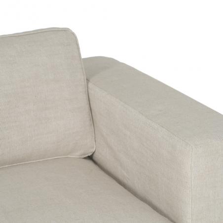 SOFÁ 3 PLAZAS BEIGE TEJIDO SIENA 222 X 95 X 80 CM