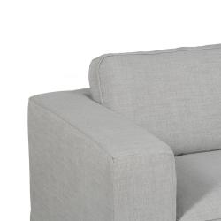 SOFÁ 3 PLAZAS GRIS TEJIDO SIENA 222 X 95 X 80 CM