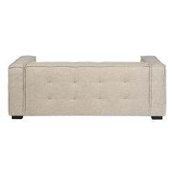 SOFÁ 3 PLAZAS BEIGE TEJIDO SIBARIS 218 X 102 X 77 CM
