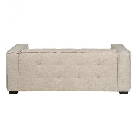 SOFÁ 3 PLAZAS BEIGE TEJIDO SIBARIS 218 X 102 X 77 CM