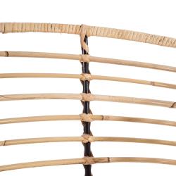 SILLA NATURAL-NEGRO 52 X 66 X 77 CM