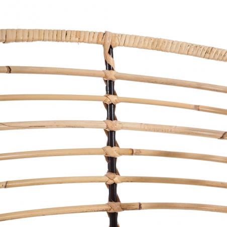 SILLA NATURAL-NEGRO 52 X 66 X 77 CM