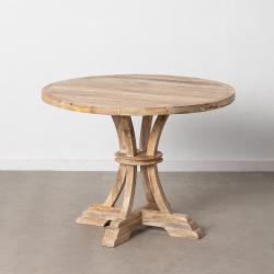 MESA COMEDOR BLANCO ROZADO 100 X 100 X 76 CM