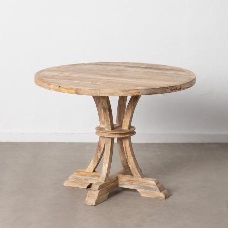 MESA COMEDOR BLANCO ROZADO 100 X 100 X 76 CM